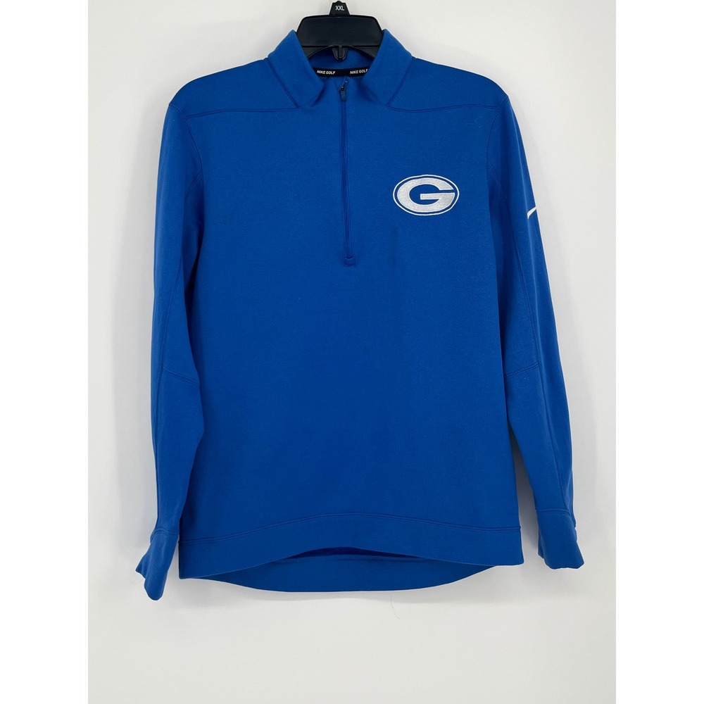 Nike Golf 1/4 Zip Pullover G Logo Athletic Sweatshirt Men S Blue Activewear Team